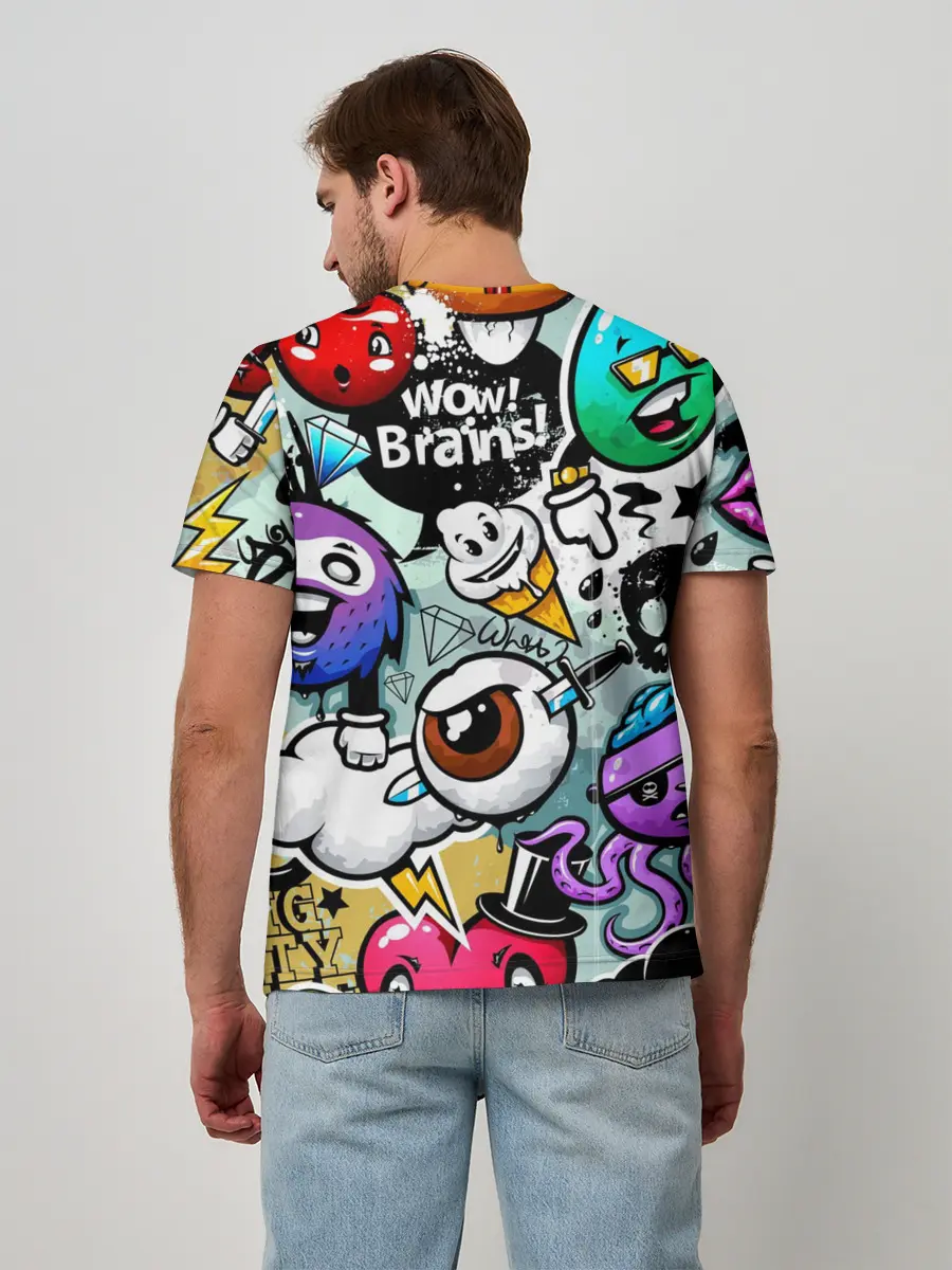 Мужская базовая футболка / Граффити