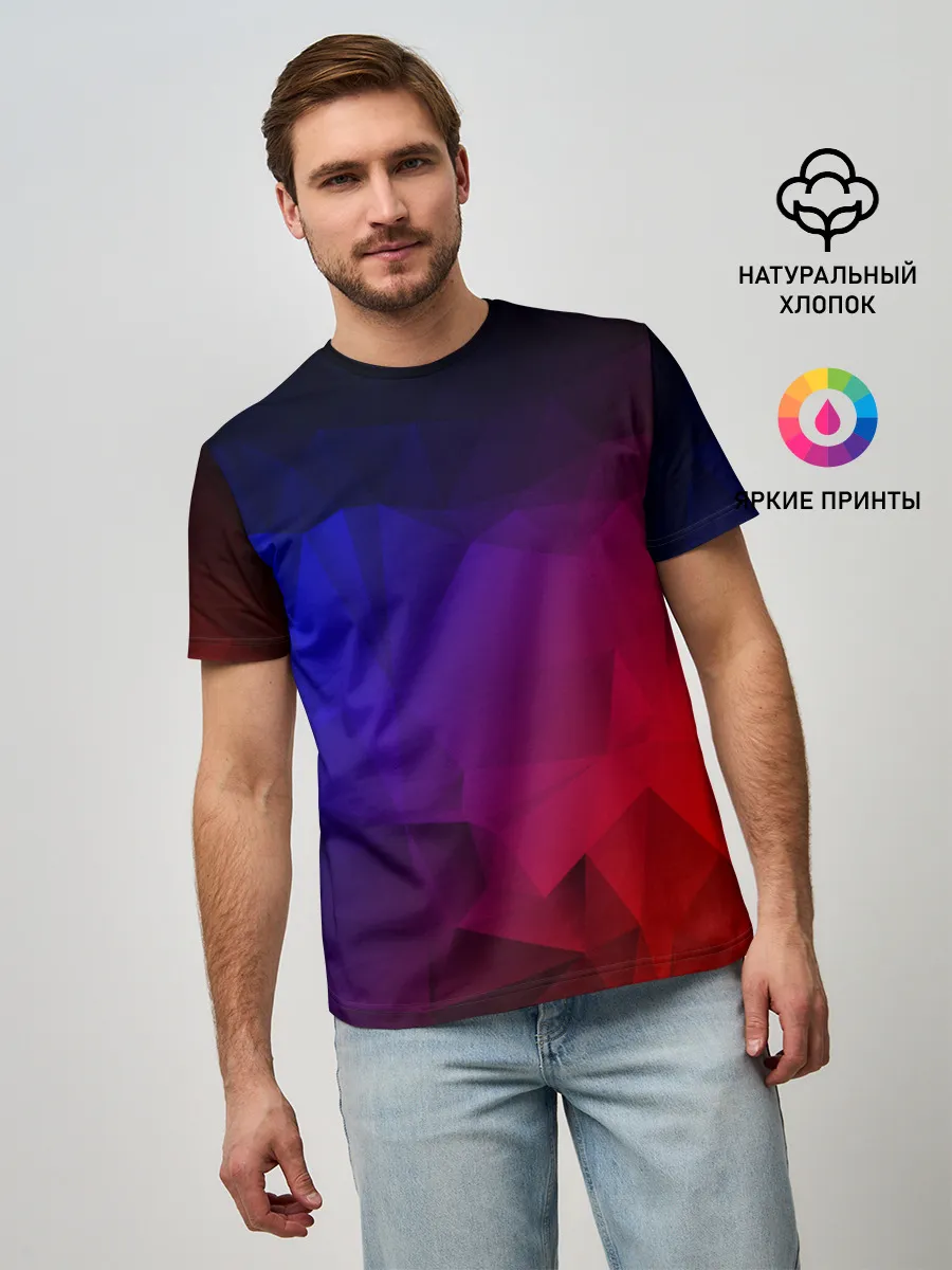 Мужская базовая футболка / НЕОНОВАЯ ГЕОМЕТРИЯ