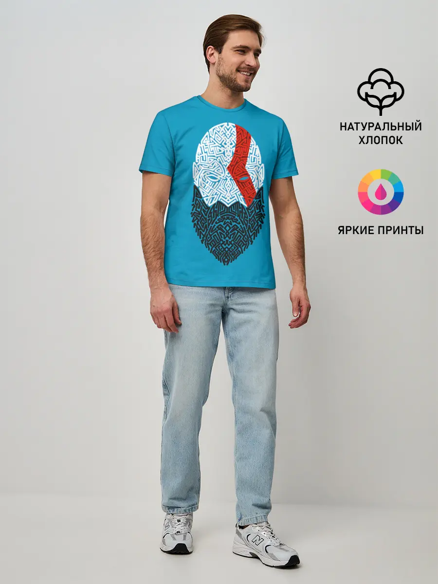 Мужская базовая футболка / Бог войны