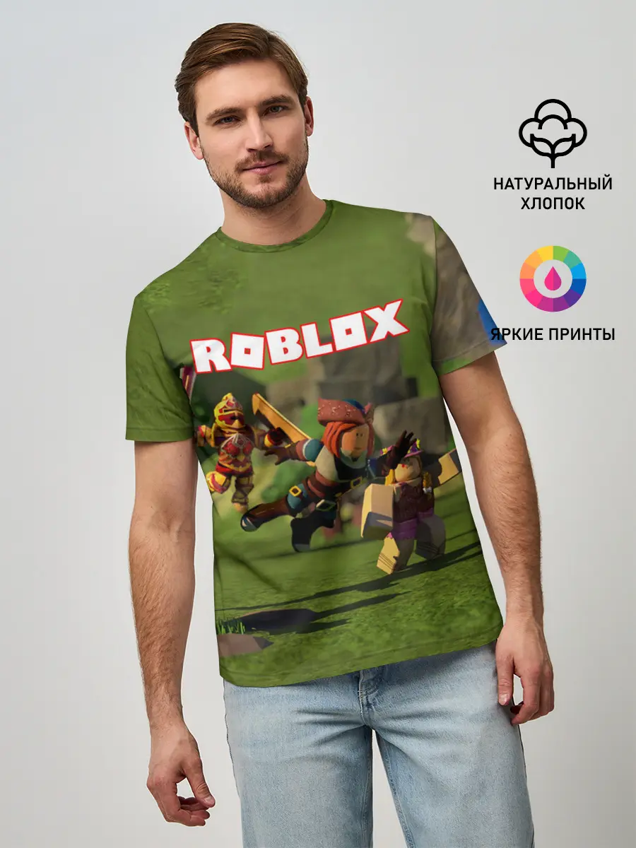 Мужская базовая футболка / ROBLOX