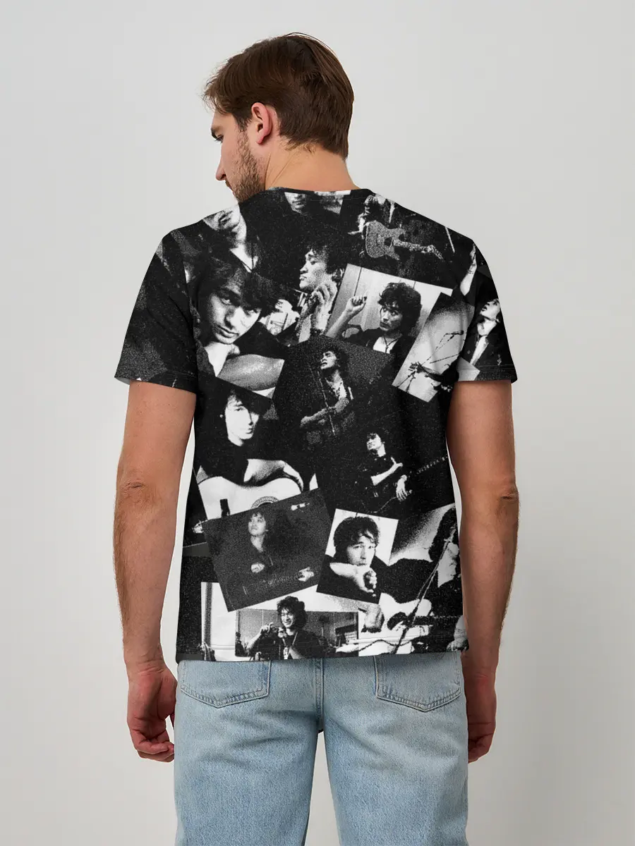 Мужская базовая футболка / Цой