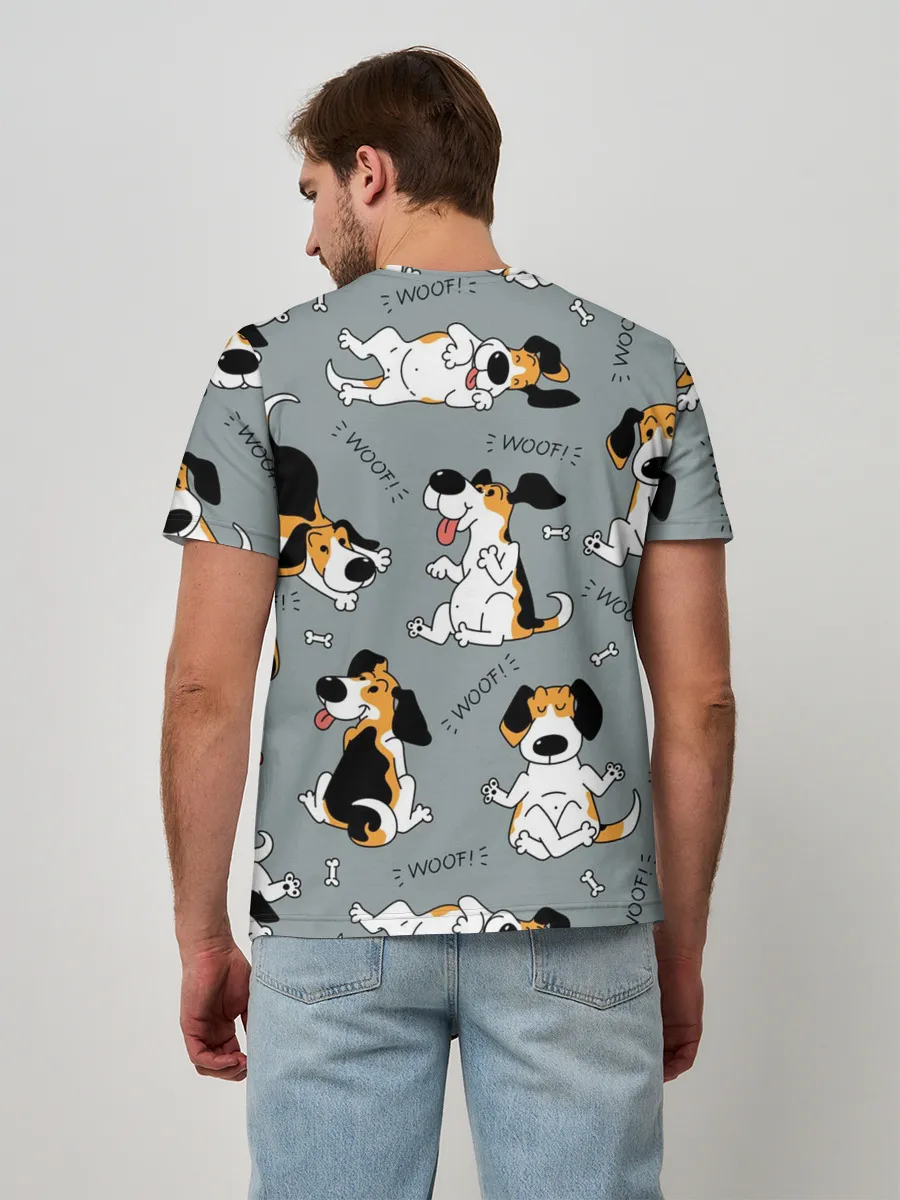 Мужская базовая футболка / Собаки Бигли