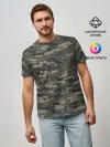Мужская базовая футболка / Именной камуфляж. Игорь