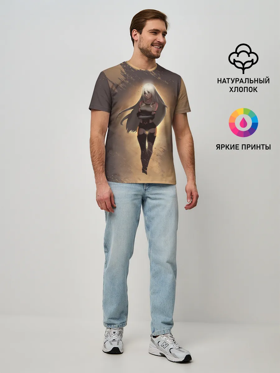 Мужская базовая футболка / Type A No.2 | Nier Automata