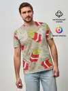 Мужская базовая футболка / Фастфуд - Картошка фри