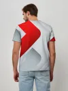 Мужская базовая футболка / 3D SPORT STYLE RED / WHITE