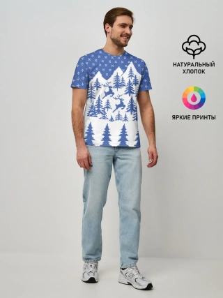 Мужская базовая футболка / Горные Олени