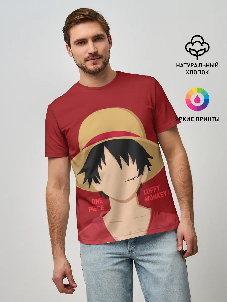Мужская базовая футболка / Luffy