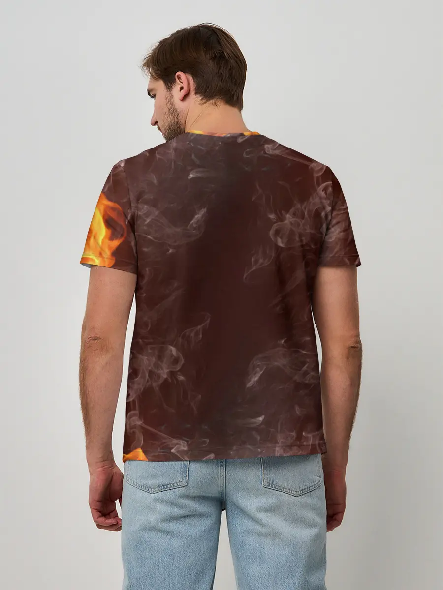 Мужская базовая футболка / Metallica | Fire Rock