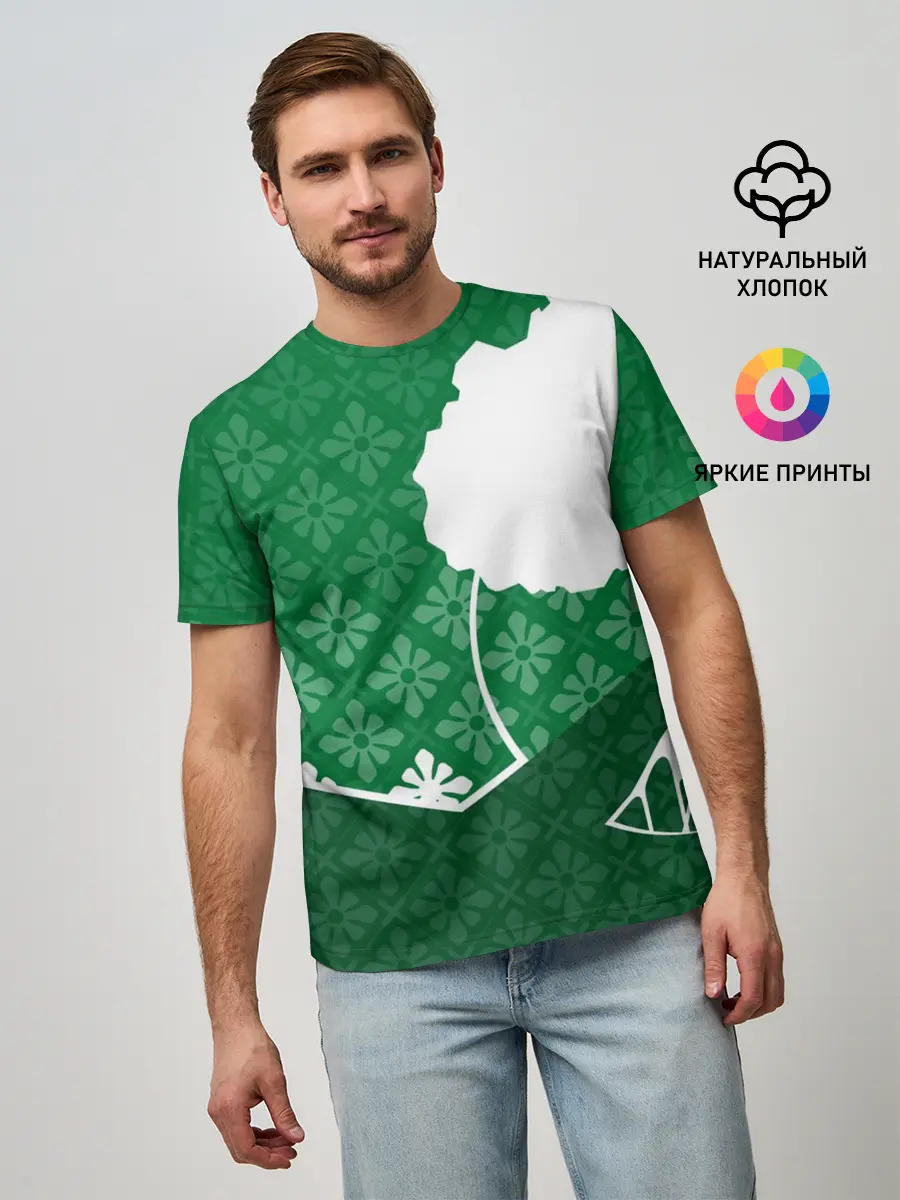 Мужская базовая футболка / Дерево