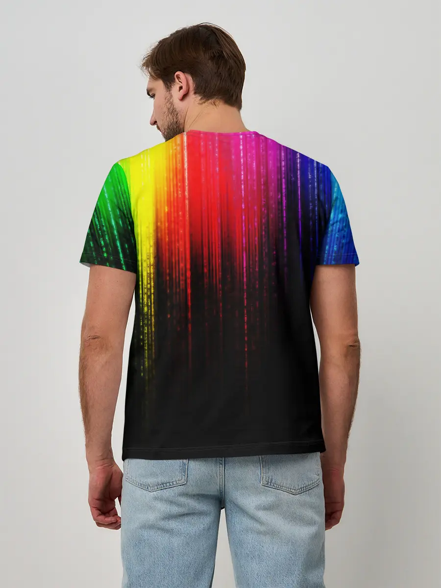 Мужская базовая футболка / КРАСКИ ГРАДИЕНТ