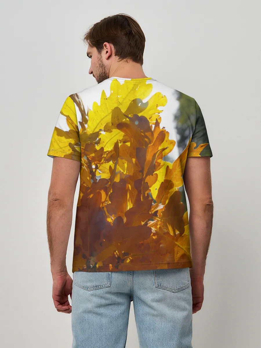 Мужская базовая футболка / Букет из осенних листьев