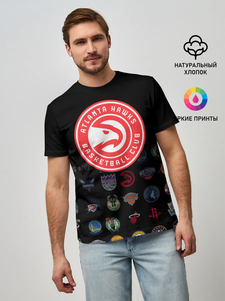 Мужская базовая футболка / Atlanta Hawks