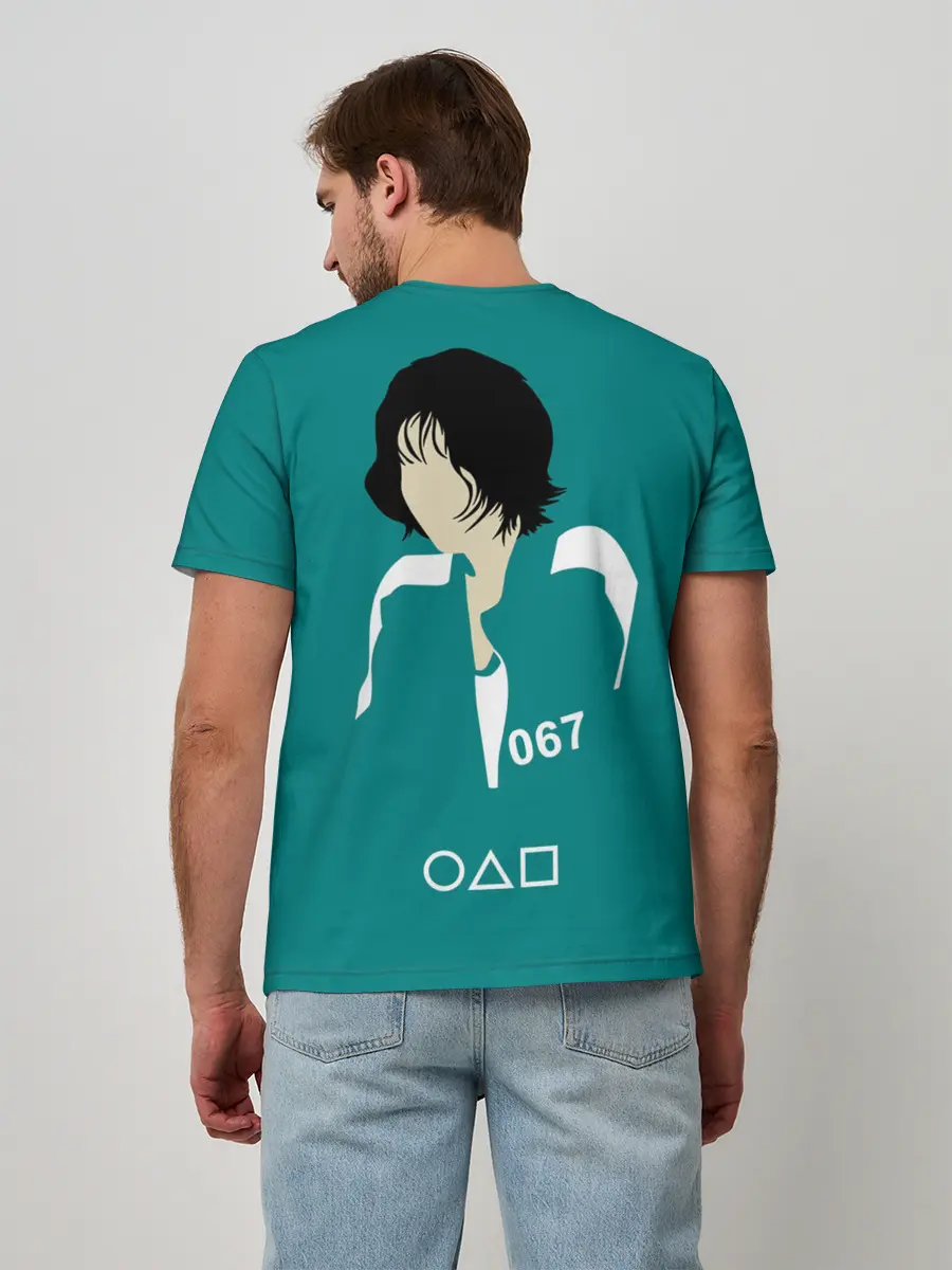 Мужская базовая футболка / Игра в кальмара: Кан Сэ Бёк 067