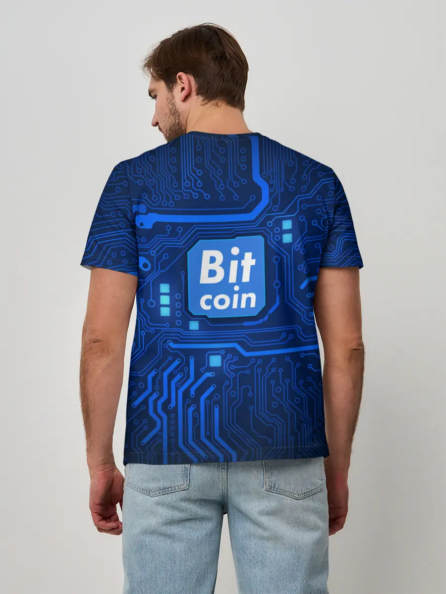 Мужская базовая футболка / BITCOIN | БИТКОИН