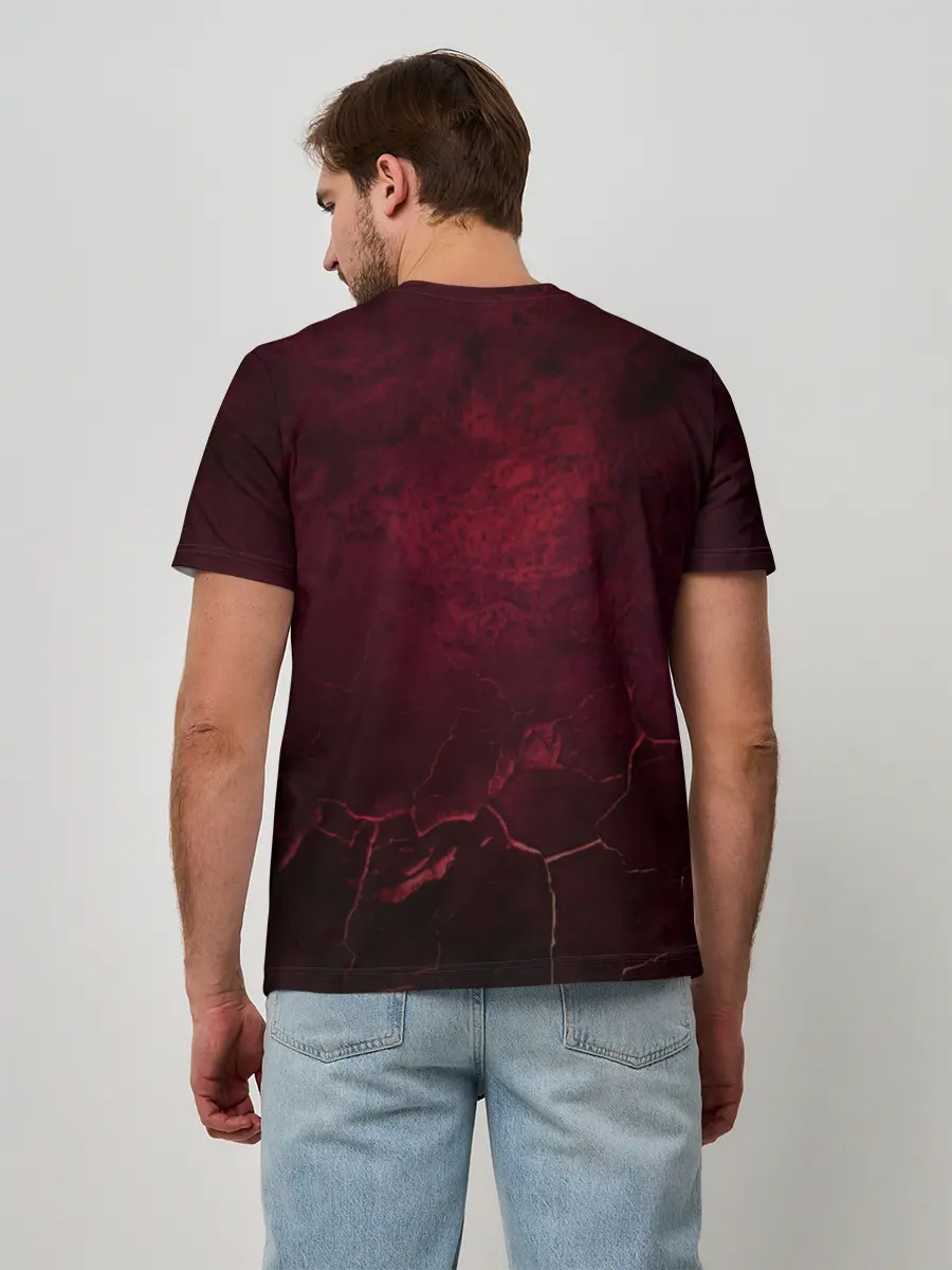 Мужская базовая футболка / Аста Черный клевер Red style