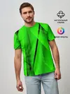 Мужская базовая футболка / Зеленый неон