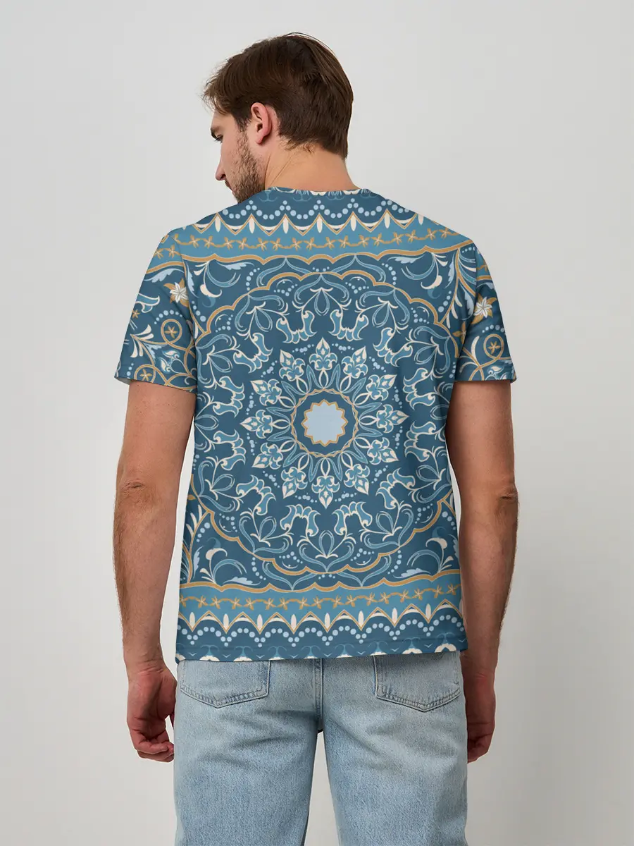 Мужская базовая футболка / Кружево