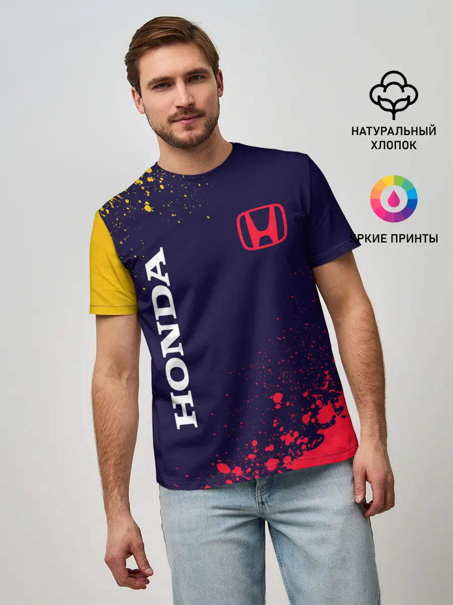 Мужская базовая футболка / HONDA / ХОНДА