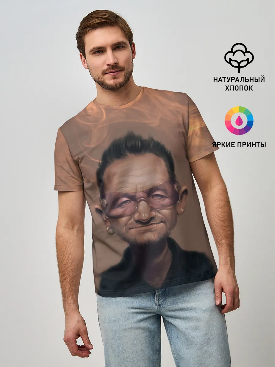 Мужская базовая футболка / БОНО | U2 | Ю ТУ