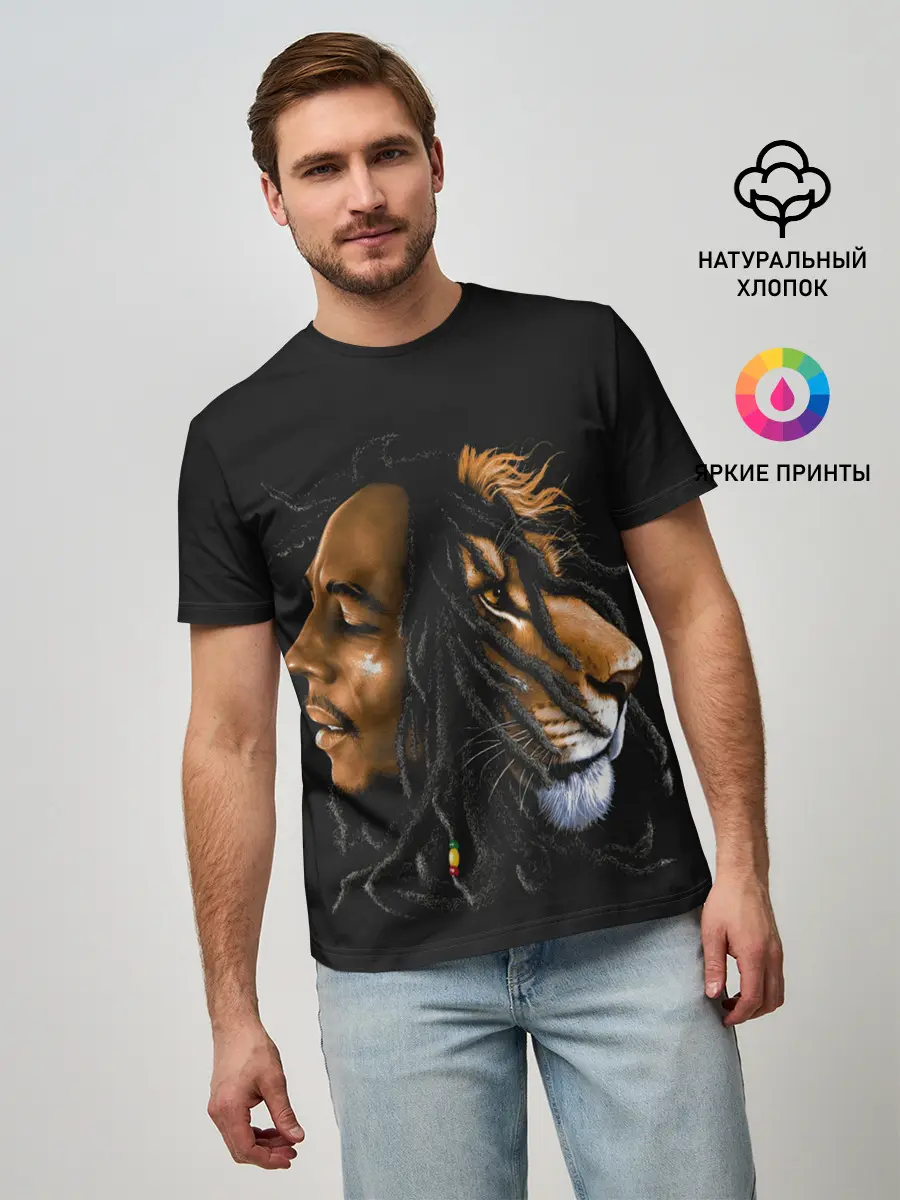 Мужская базовая футболка / БОБ МАРЛИ