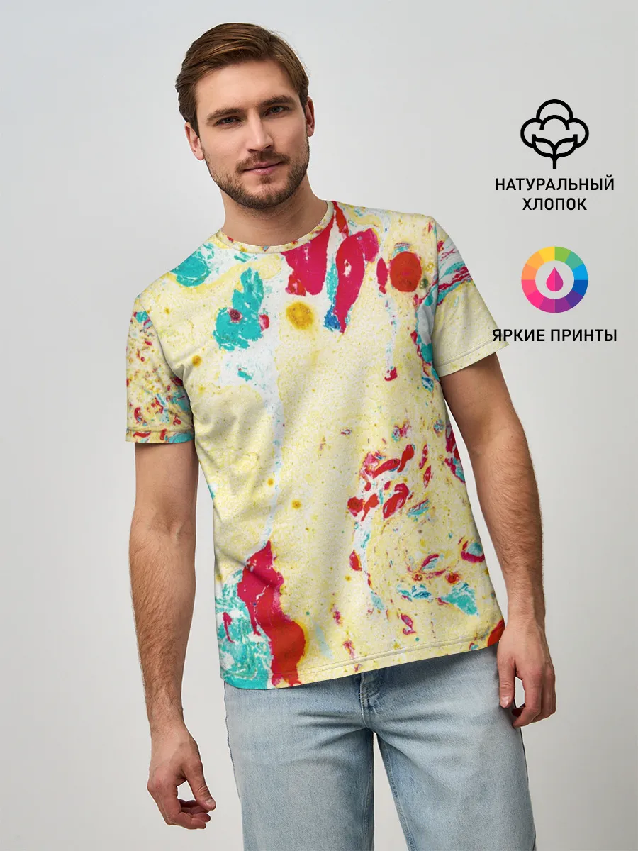 Мужская базовая футболка / Текстура