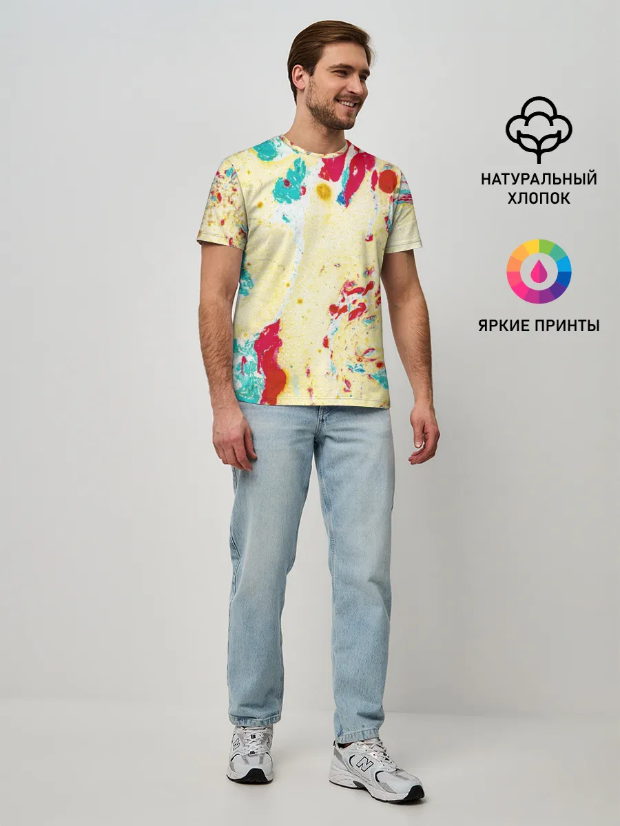 Мужская базовая футболка / Текстура