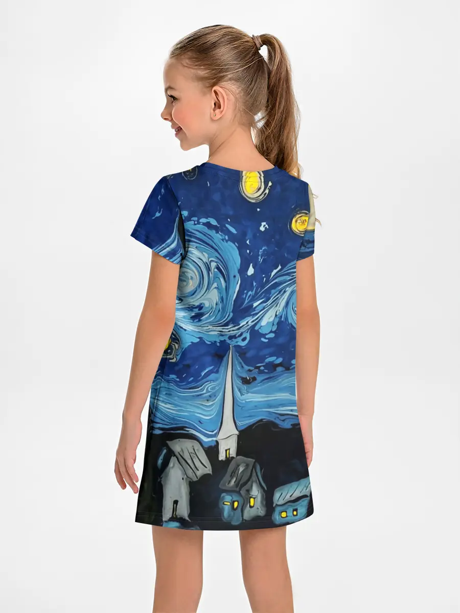 Детское платье / ЗВЁЗДНАЯ НОЧЬ ВАНГОГ
