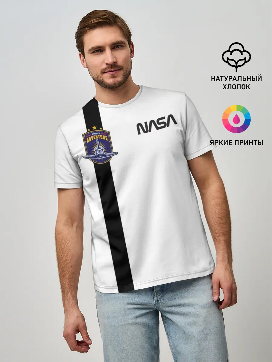 Мужская базовая футболка / NASA