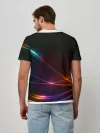 Мужская базовая футболка / Неоновые Линии