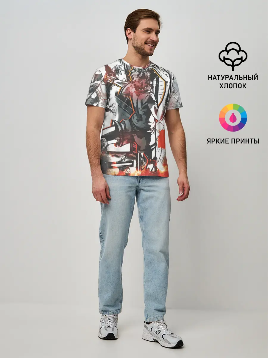 Мужская базовая футболка / Haikyu Haikyuu Haikuu