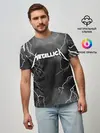 Мужская базовая футболка / METALLICA РАЗРЯД МОЛНИИ