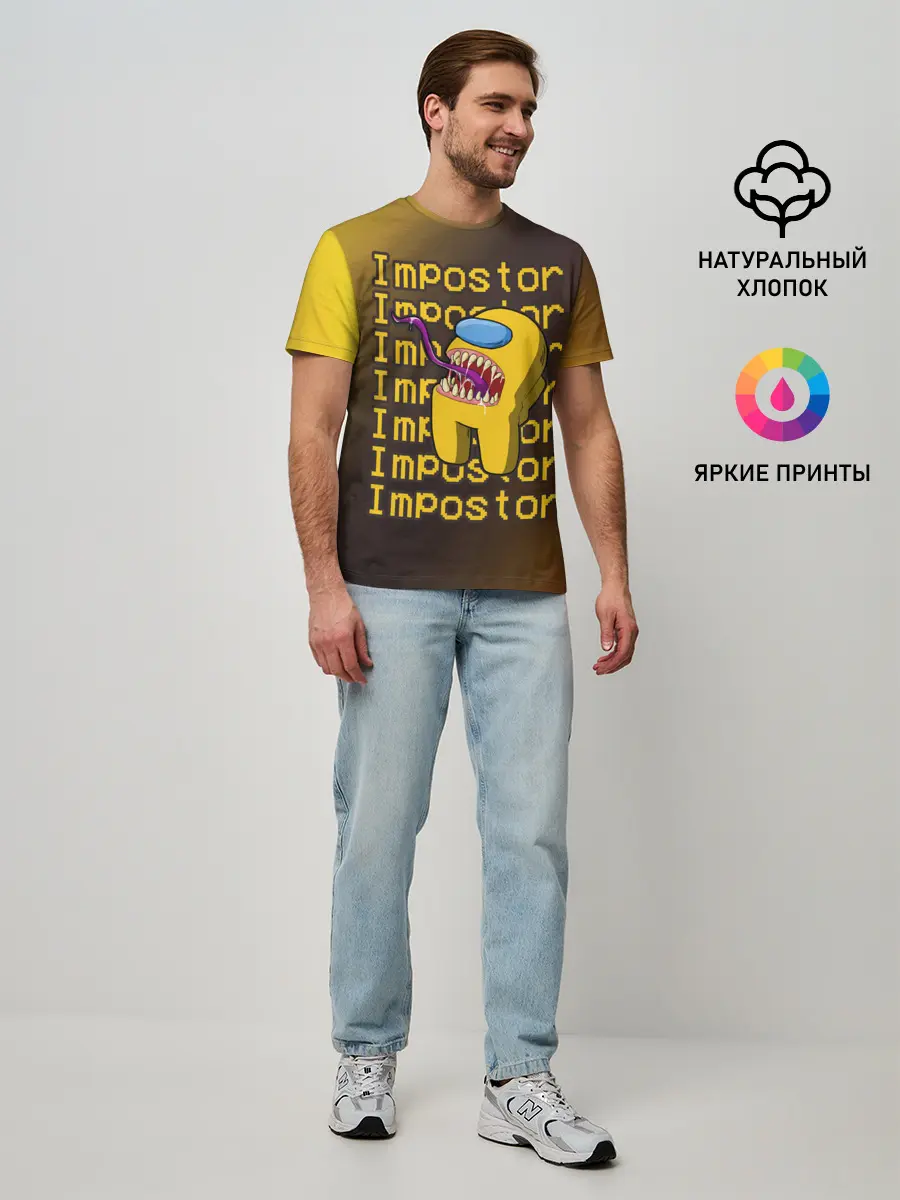 Мужская базовая футболка / AMONG US - IMPOSTOR