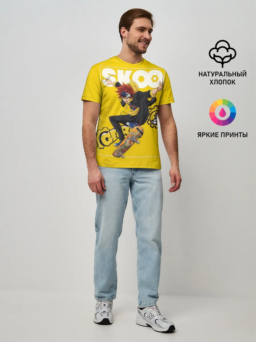 Мужская базовая футболка / SK8 the Infinity, Реки Кян