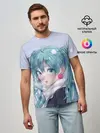 Мужская базовая футболка / Hatsune Miku. Winter