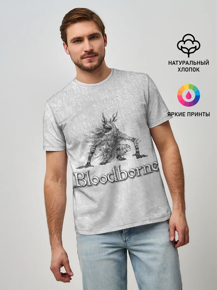 Мужская базовая футболка / Bloodborne