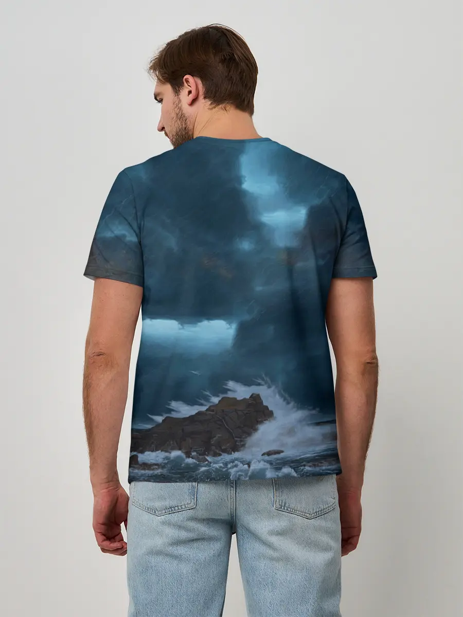 Мужская базовая футболка / НОЧНОЙ МАЯК