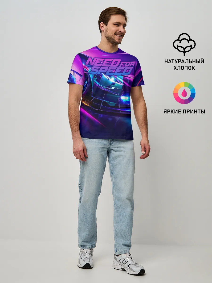 Мужская базовая футболка / Need for Speed