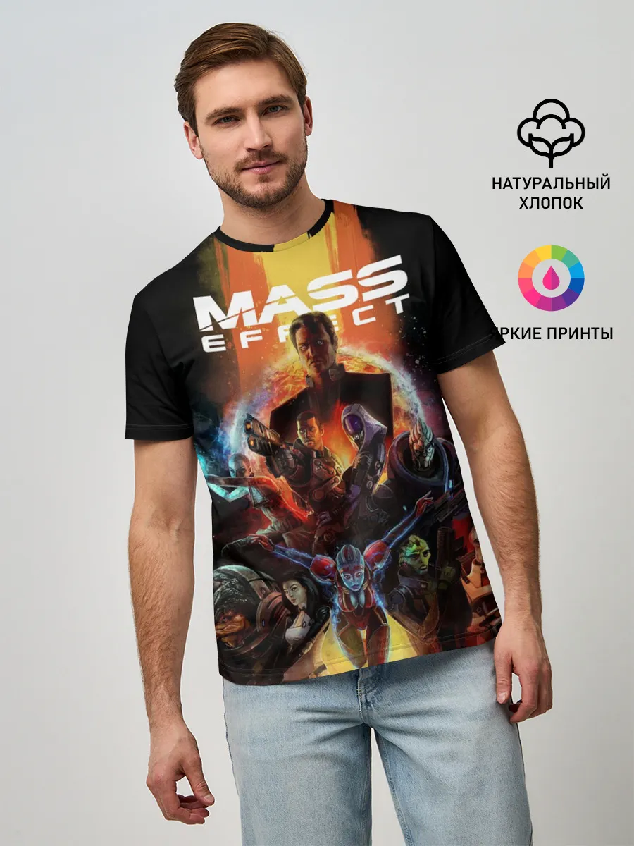 Мужская базовая футболка / mass effect
