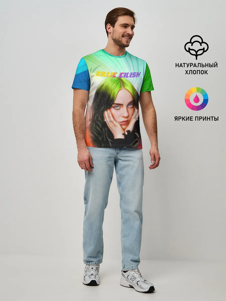 Мужская базовая футболка / BILLIE EILISH / БИЛЛИ АЙЛИШ