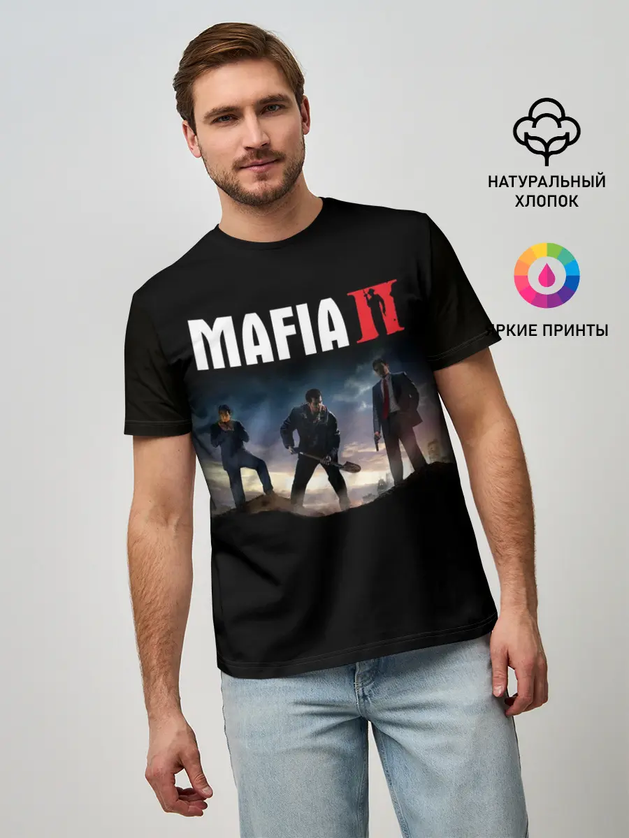 Мужская базовая футболка / Mafia II:Definitive Edition