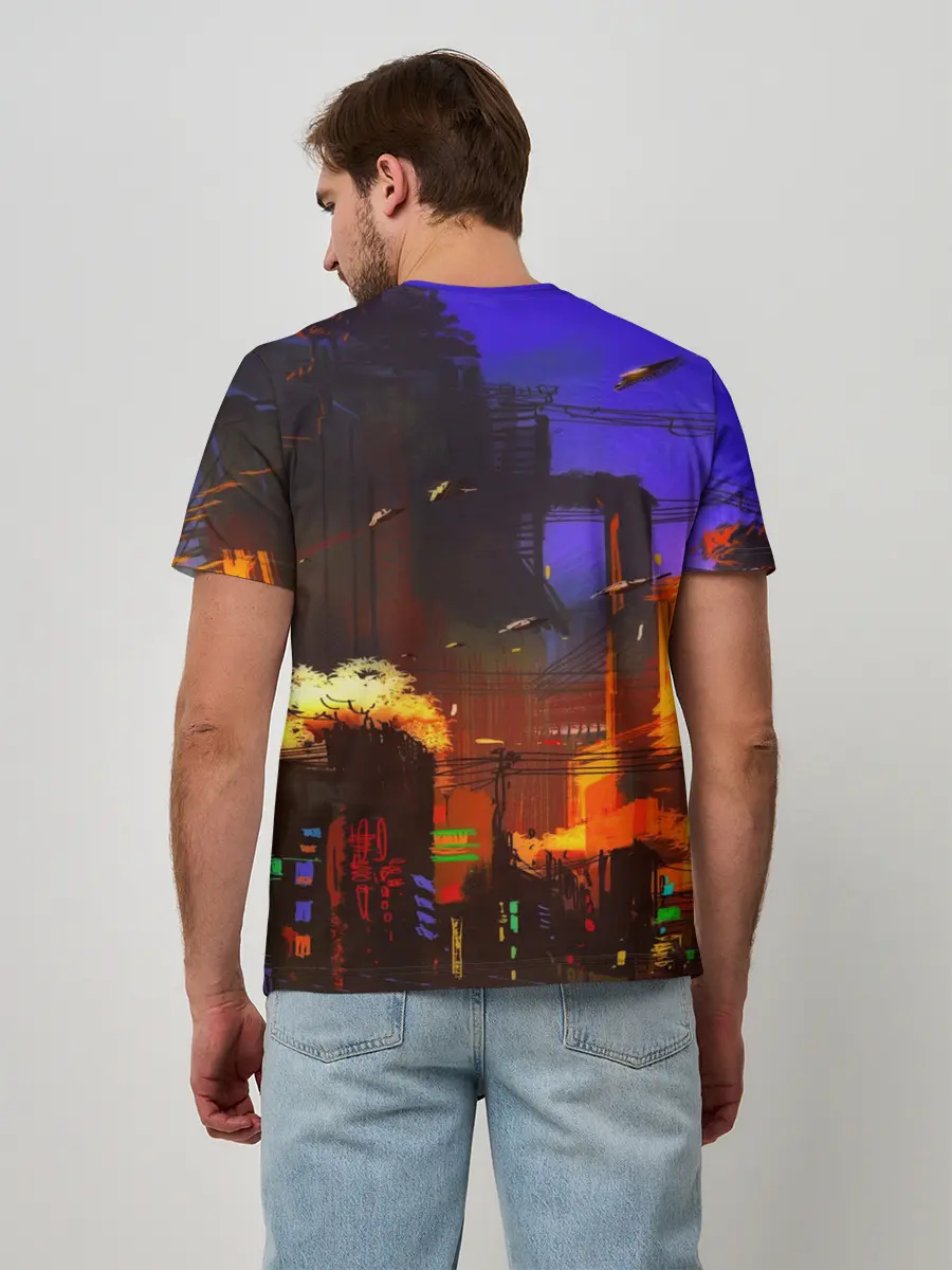 Мужская базовая футболка / Cyber Punk 2077