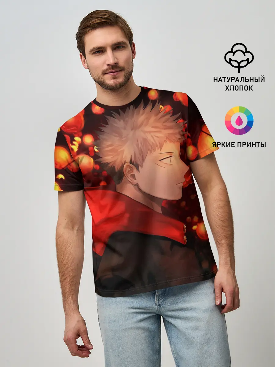 Мужская базовая футболка / Итадори