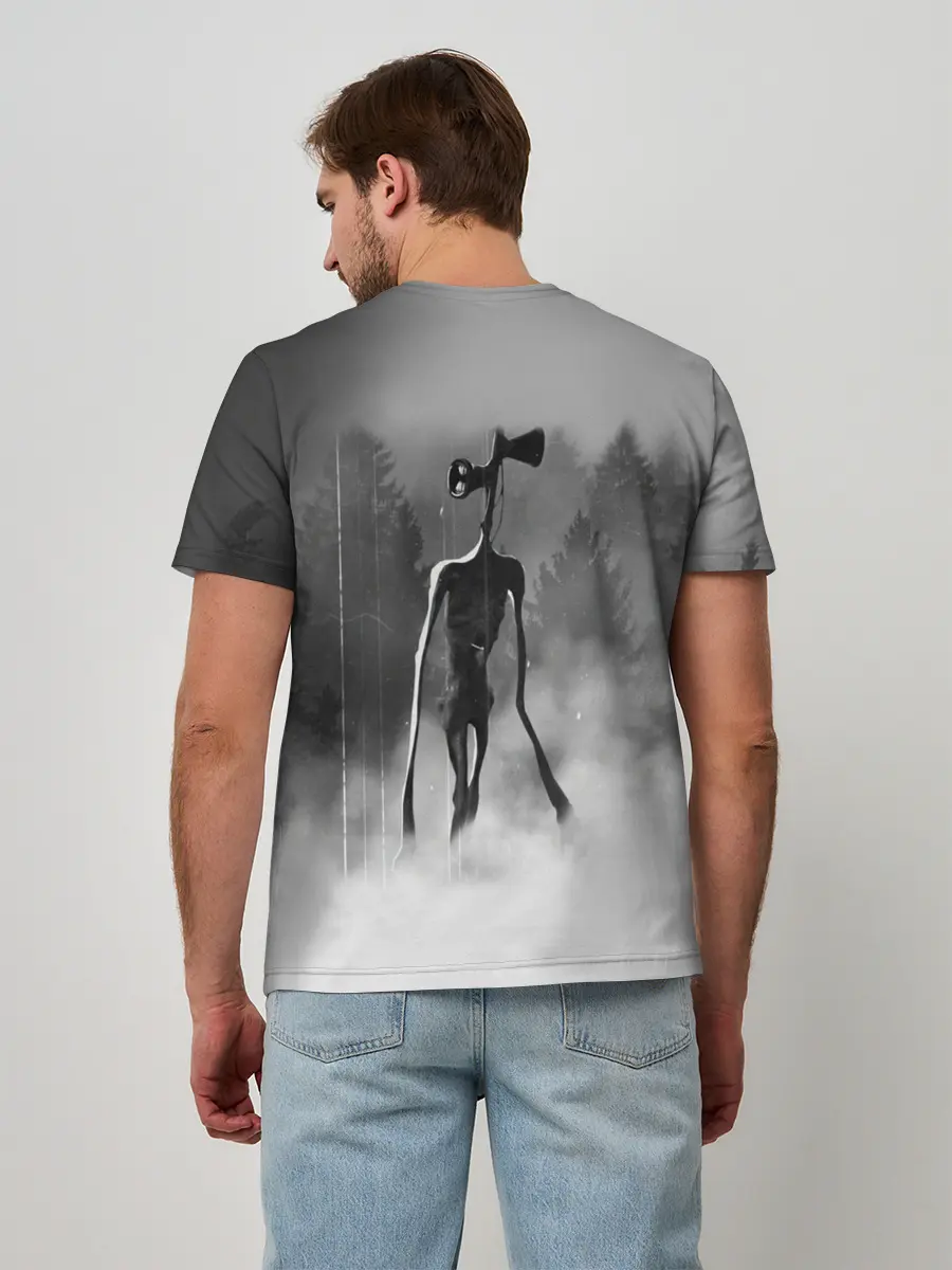 Мужская базовая футболка / Сиреноголовый в Лесу