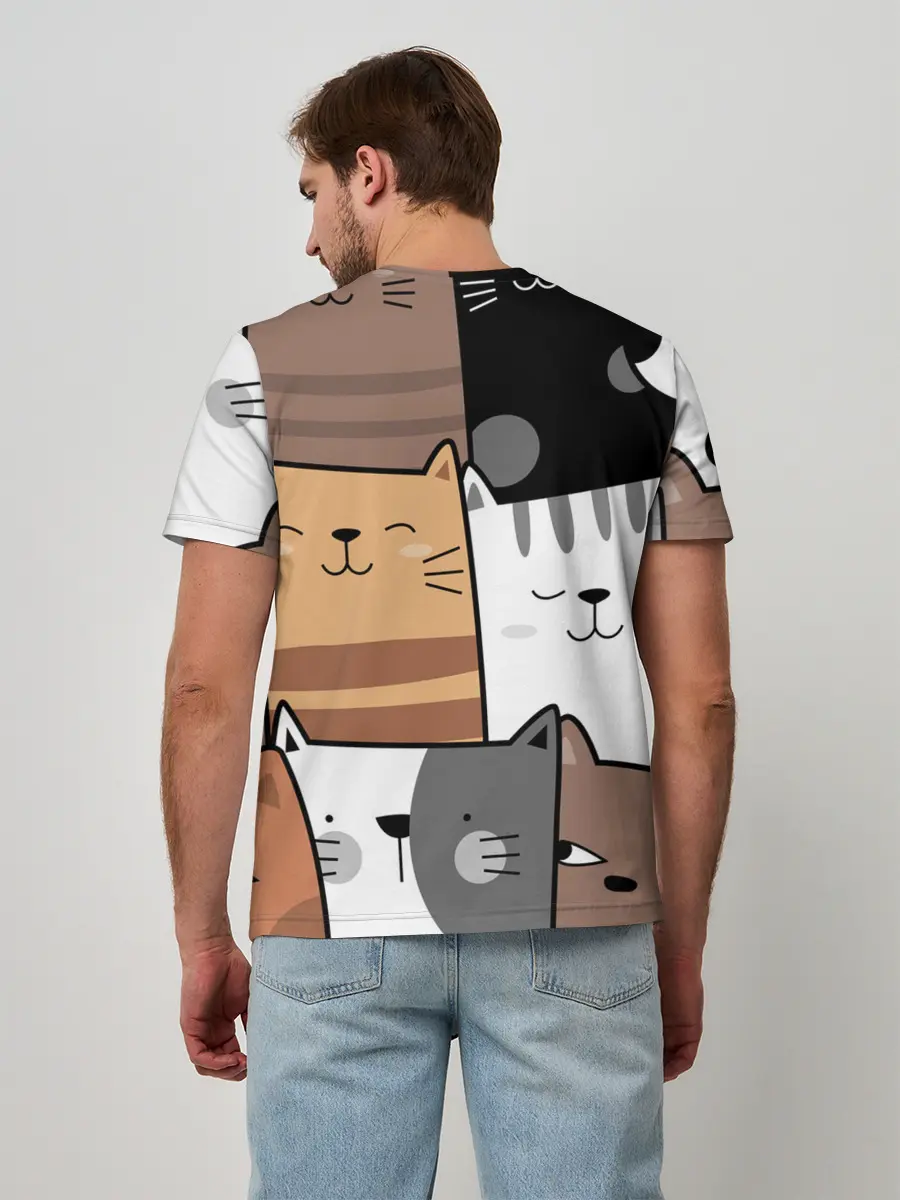 Мужская базовая футболка / КОТЕЙКИ | ПАТТЕРН