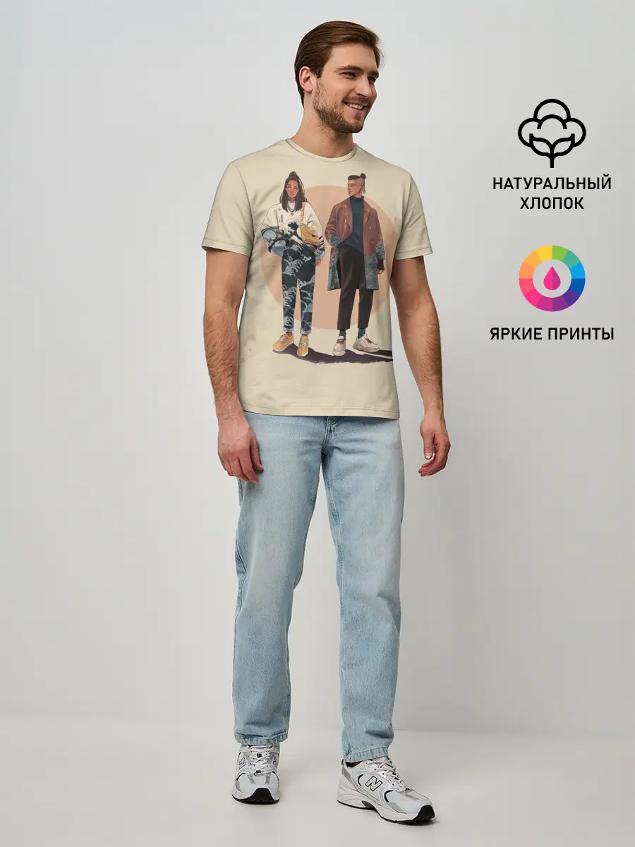 Мужская базовая футболка / Катара и Сокка