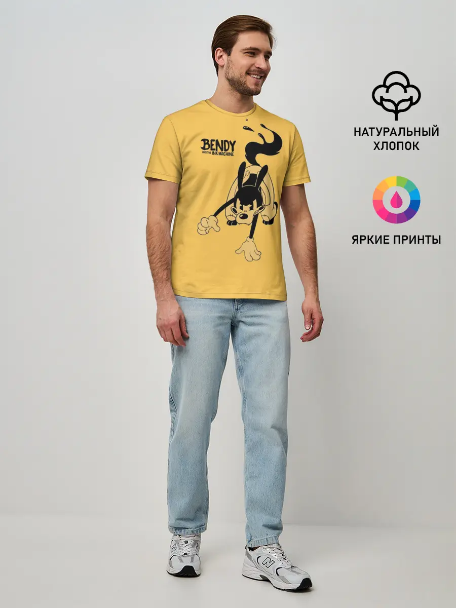 Мужская базовая футболка / Bendy And The Ink Machine