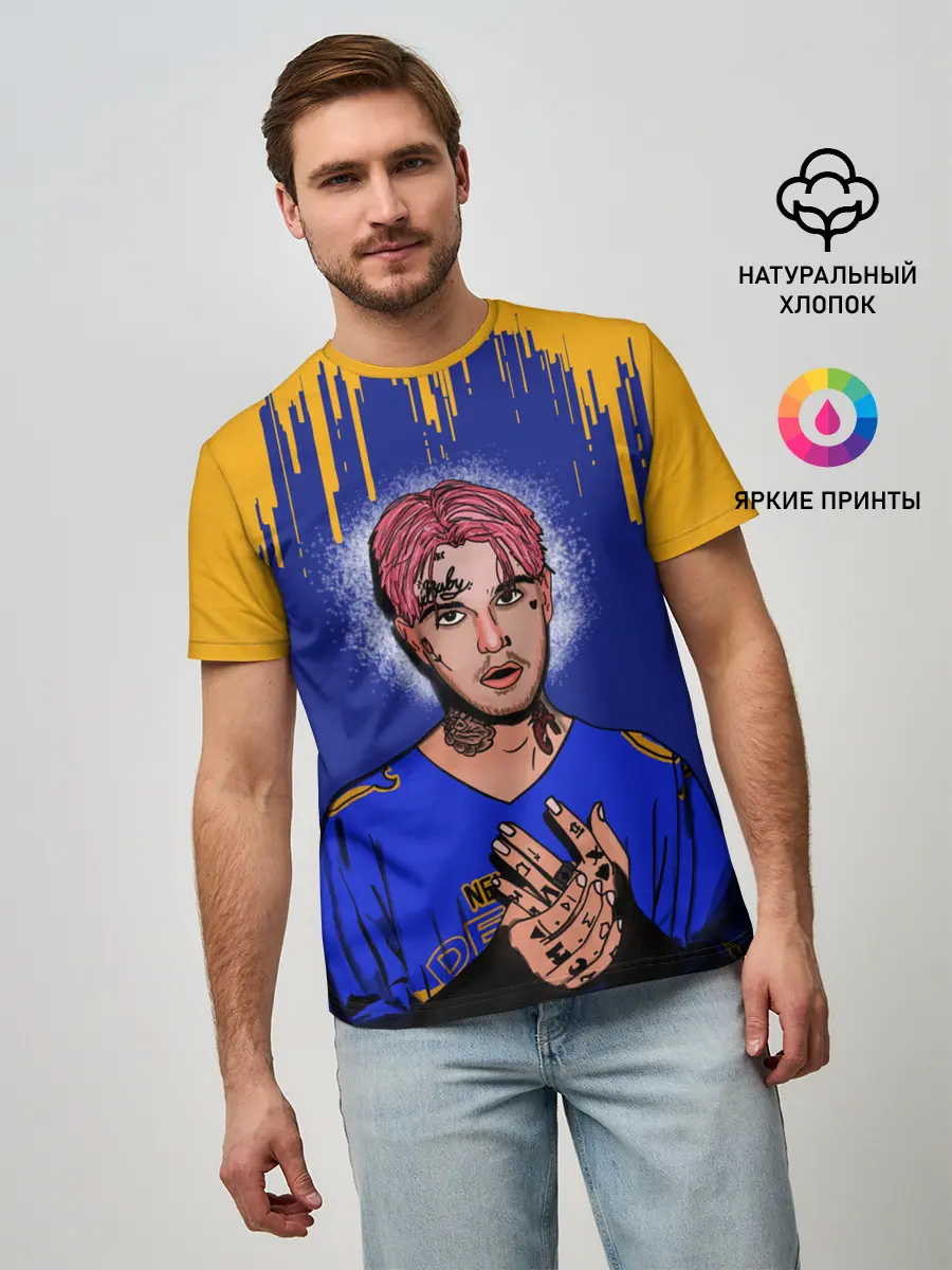 Мужская базовая футболка / LIL PEEP | ЛИЛ ПИП