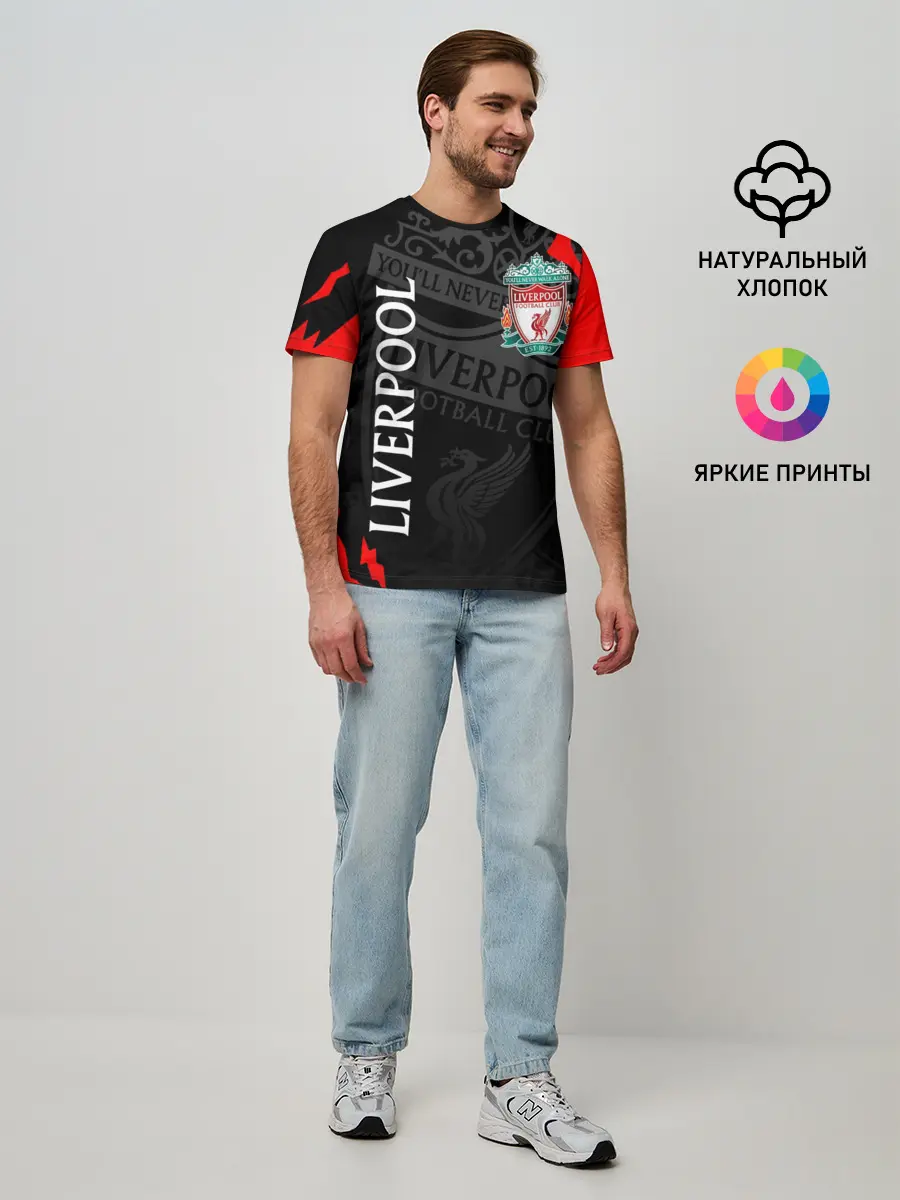 Мужская базовая футболка / LIVERPOOL / ЛИВЕРПУЛЬ / СПОРТ