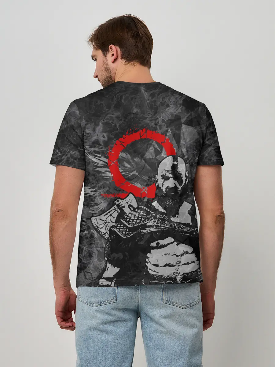 Мужская базовая футболка / GOD OF WAR : KRATOS